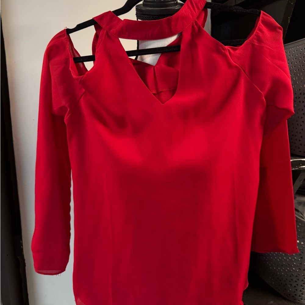 Elegant Red Women's Top